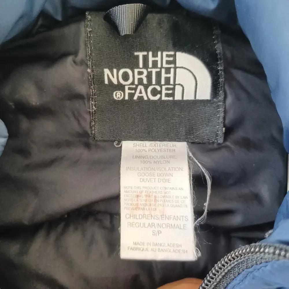 The North Face Vest Kids Size Small Blue 600 Goose Down Nuptse Streetwear
